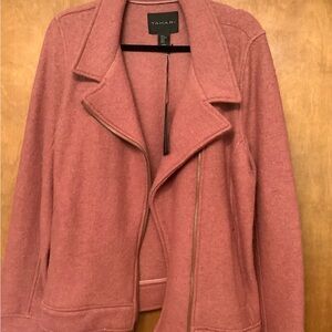 Tahari Dusty Pink Blazer Wool Blend Suit Jacket